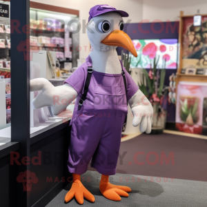 Purple Seagull maskot...