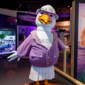 Purple Seagull mascotte...