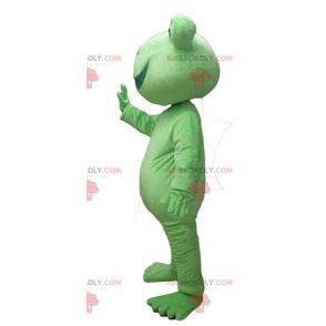 Zeer glimlachende groene kikker mascotte - Redbrokoly.com