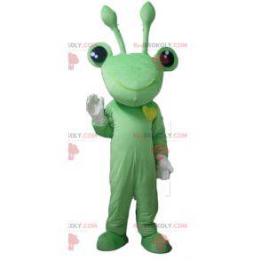 Mascota rana verde muy divertida con antenas - Redbrokoly.com