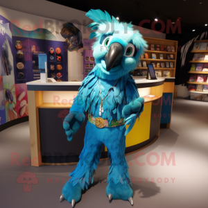 Turquoise Macaw mascotte...