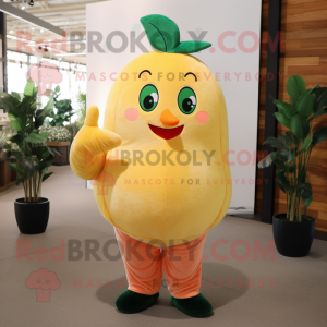 Peach Lemon maskot kostume...