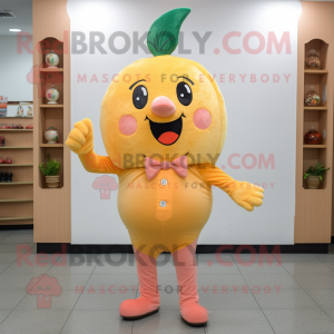 Peach Lemon maskot kostym...