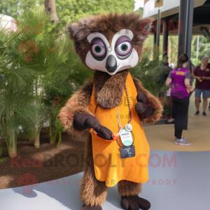 Brauner Lemur Maskottchen...