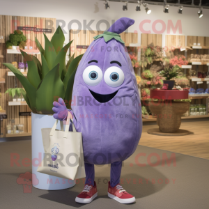 Lavendel aubergine maskot...