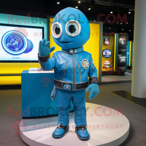 Sky Blue Lemon Maskottchen...