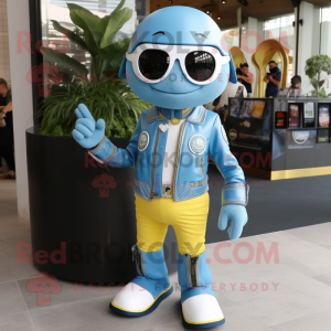 Sky Blue Lemon Maskottchen...