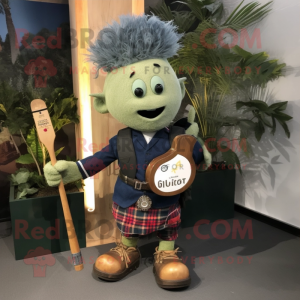 Oliven sekkepipe maskot...