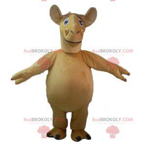 Mascote gigante camelo dromedário bege - Redbrokoly.com