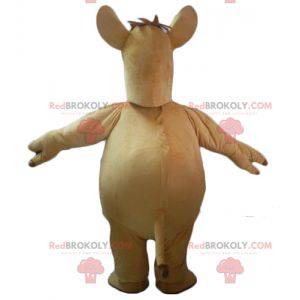 Obří béžový maskot velbloud jednohrbý - Redbrokoly.com