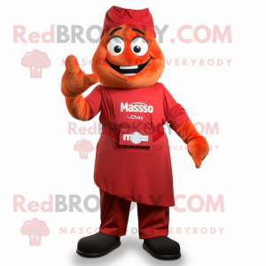 Röd Tikka Masala maskot...