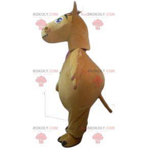 Giant beige dromedary camel mascot - Redbrokoly.com