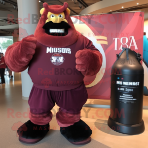 Maroon Strongman mascotte...