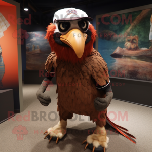 Rust Vulture maskot kostume...