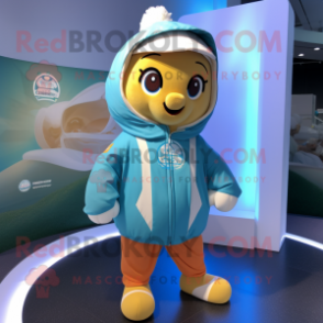 nan Alliance mascot costume character dressed with a Windbreaker and Wallets
