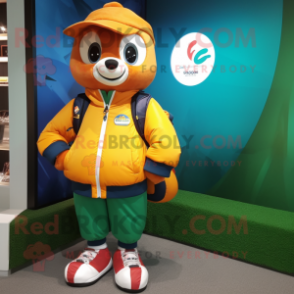 nan Alliance mascot costume character dressed with a Windbreaker and Wallets