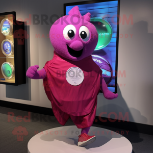 Magenta vedhæng maskot...