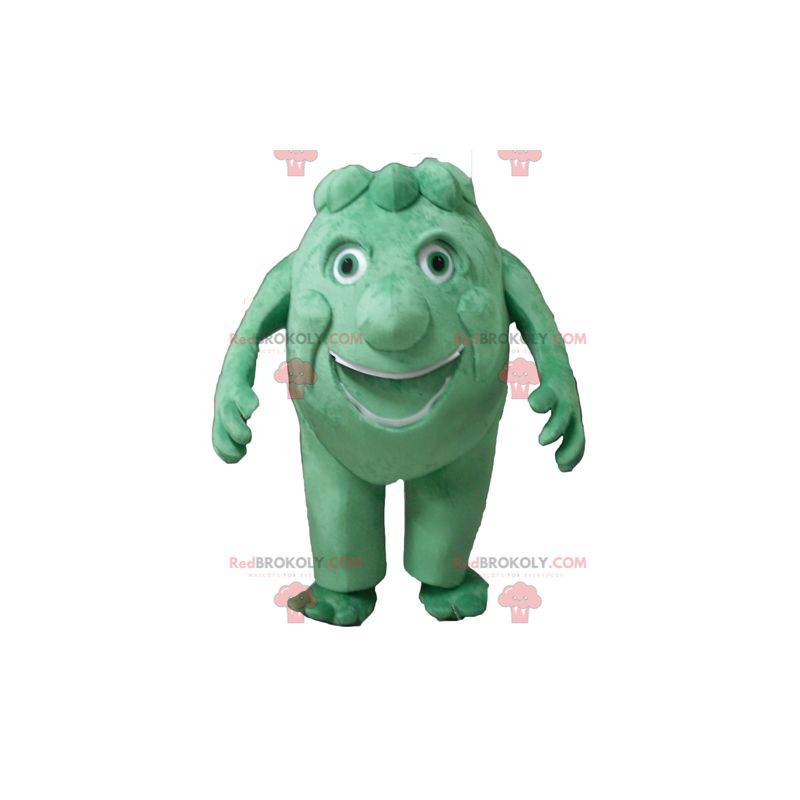 Mascotte de monstre vert d'artichaut géant - Redbrokoly.com