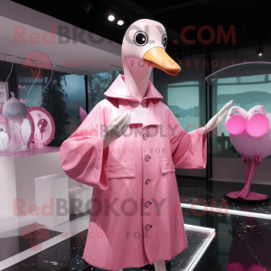 Pink Swan mascotte kostuum...