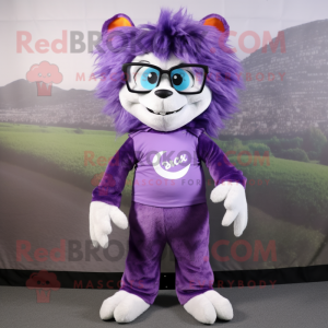 Purple Skunk mascotte...