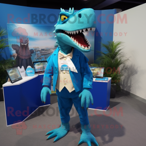 Cyan Spinosaurus mascotte...