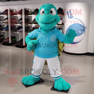 Cyan Turtle mascotte...