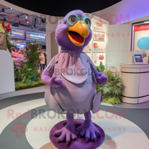 Lavendel Dodo Bird mascotte...