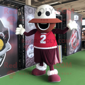 Maroon Soccer Goal maskot...