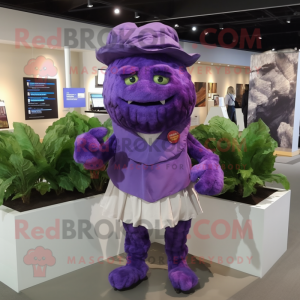 Purple Cabbage maskot drakt...