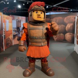 Rost romersk soldat maskot...