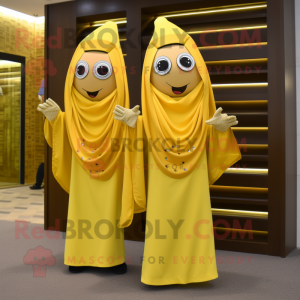 Gold Baa maskot kostume...