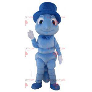 Mascote da lagarta gafanhoto azul - Redbrokoly.com