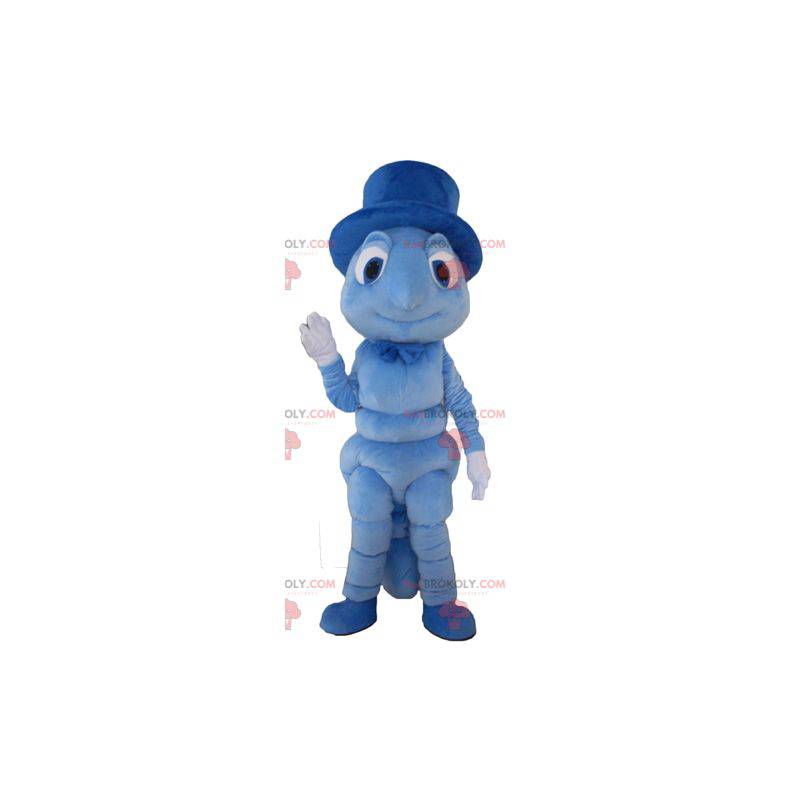 Mascote da lagarta gafanhoto azul - Redbrokoly.com