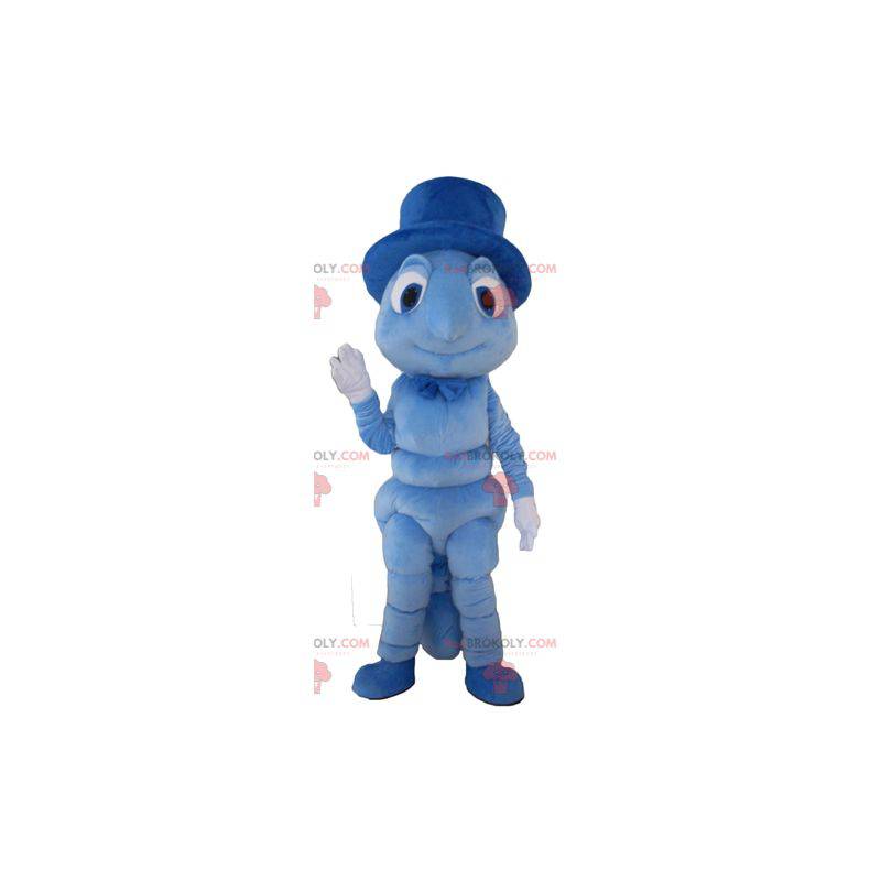 Mascotte blauwe sprinkhaan rups - Redbrokoly.com