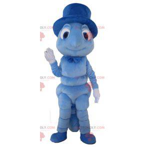 Mascotte blauwe sprinkhaan rups - Redbrokoly.com