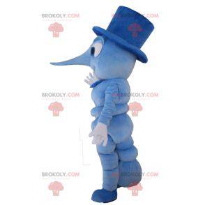 Mascotte de chenille de criquet d'insecte bleu - Redbrokoly.com