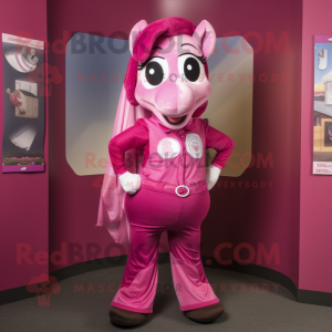 Magenta Horseshoe maskot...