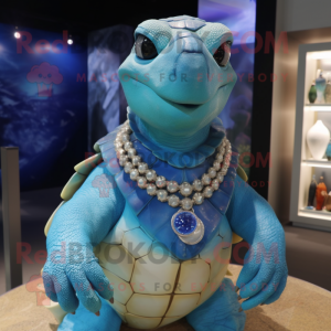 Postava maskota Modré želvy...