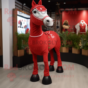 Red Mare maskot kostume...