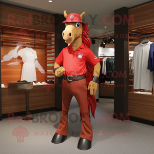 Red Mare maskot kostume...