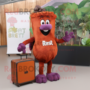 Rust Grape mascotte kostuum...