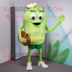 Lime Green Ray maskot...