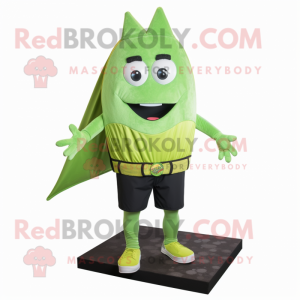 Lime Green Ray mascotte...