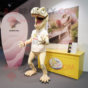 Creme Spinosaurus maskot...