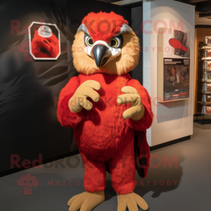 Red Hawk maskot kostume...