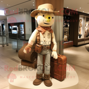 Beige Cowboy mascotte...