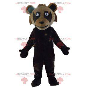 Giant two-tone brown teddy bear mascot - Redbrokoly.com