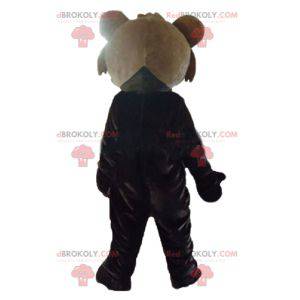 Gigantisk tofarget brun bamse maskot - Redbrokoly.com