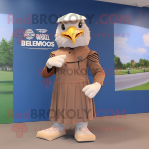 Beige Bald Eagle mascotte...