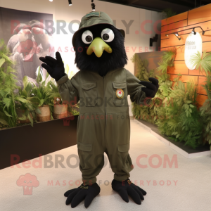 Olive Crow maskot kostym...